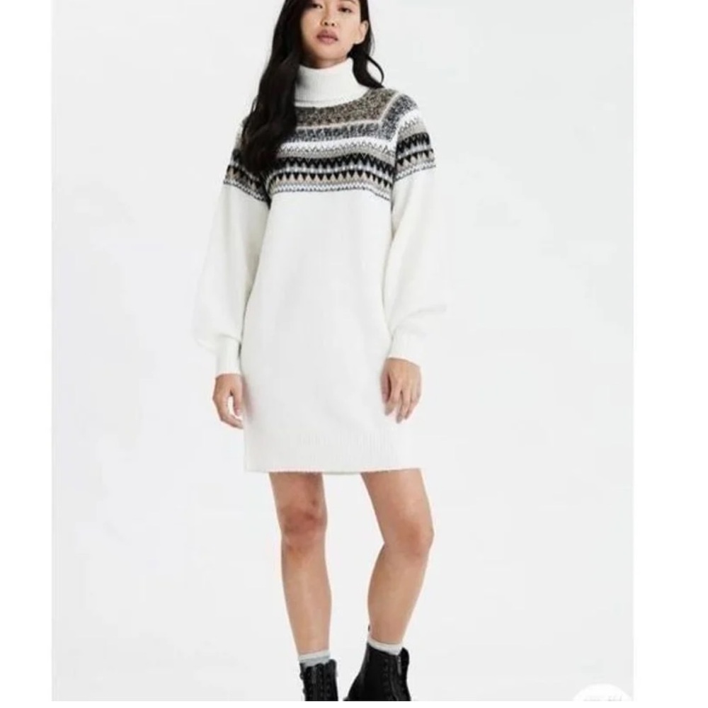 American Eagle Argyle Sweater Dress